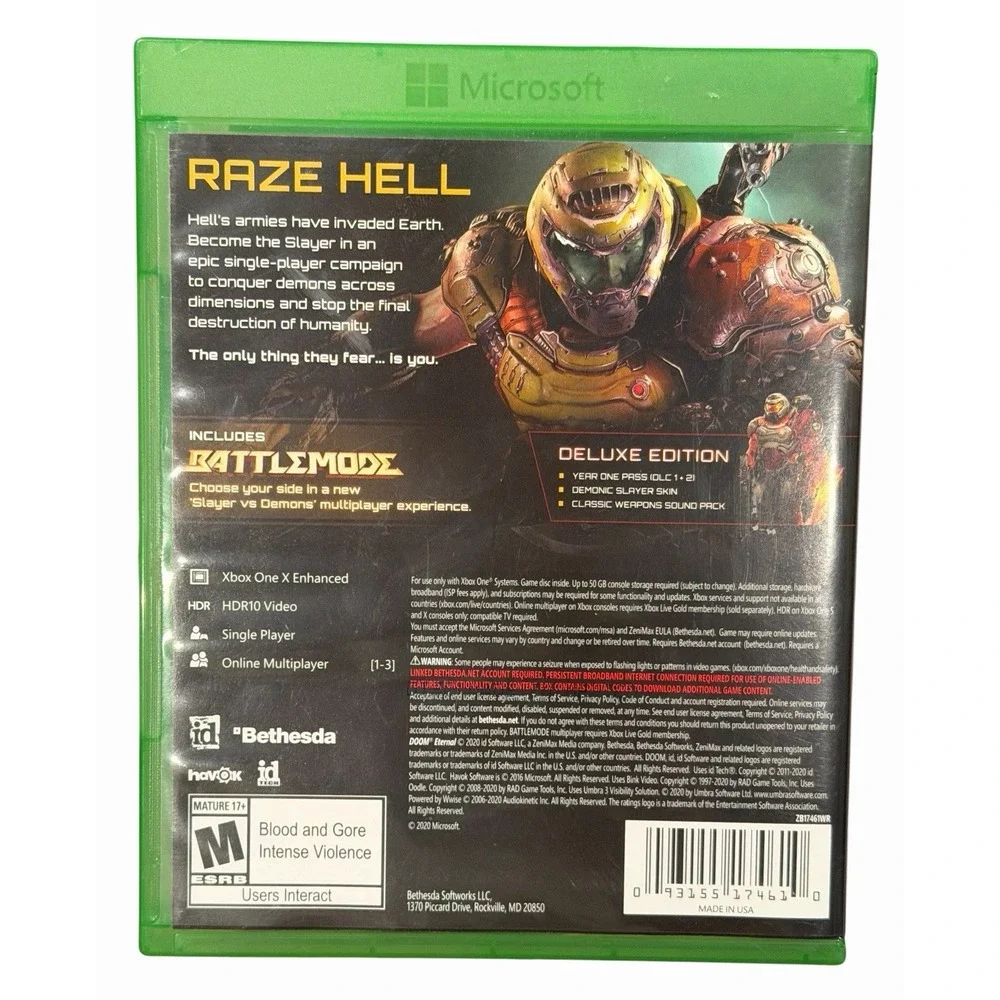 DOOM Eternal Deluxe Edition Xbox One